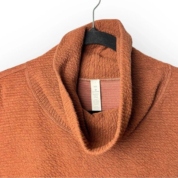 Lululemon Peaceful Moments Pullover  Heathered Ancient Copper M/L - Picture 8 of 9